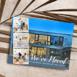 Flyttat bara New House Ny adress Photo Collage Vykort<br><div class="desc">Berätta för din familj och dina vänner att du har flyttat och du har en ny adress - lägg till 4 foton av ditt nya hem längst fram och en anteckning om anpassningsbarna längst bak och ny adress längst bak. Modern,  enkel och enkel - perfektens flytta-kort.</div>