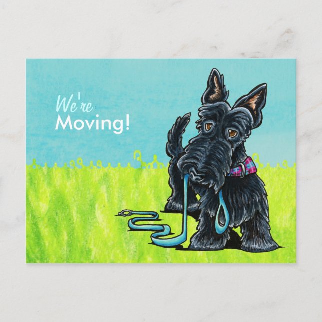 Flyttat Flytta Scottie Nya adress meddelanden (Framsida)