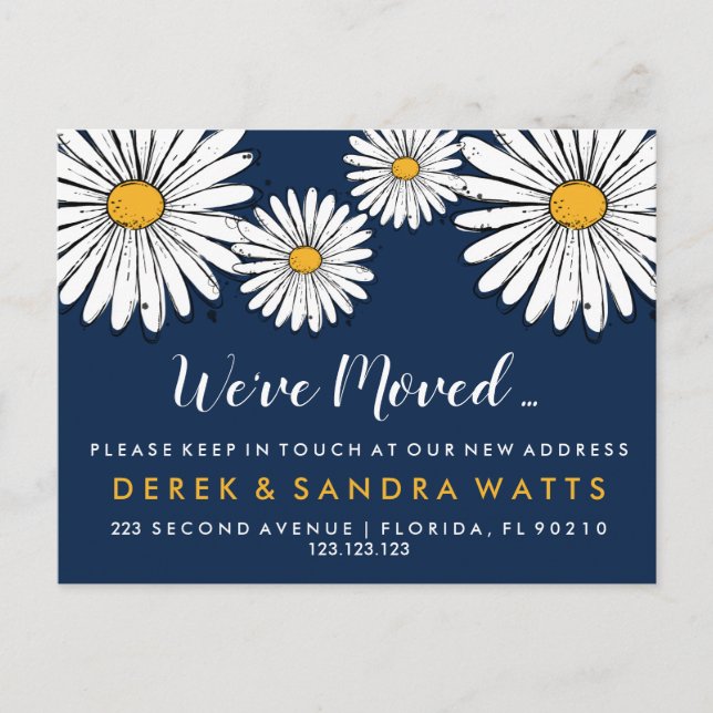 Flyttat hus tusenskönas bläckteckning  meddelande vykort (Framsida)