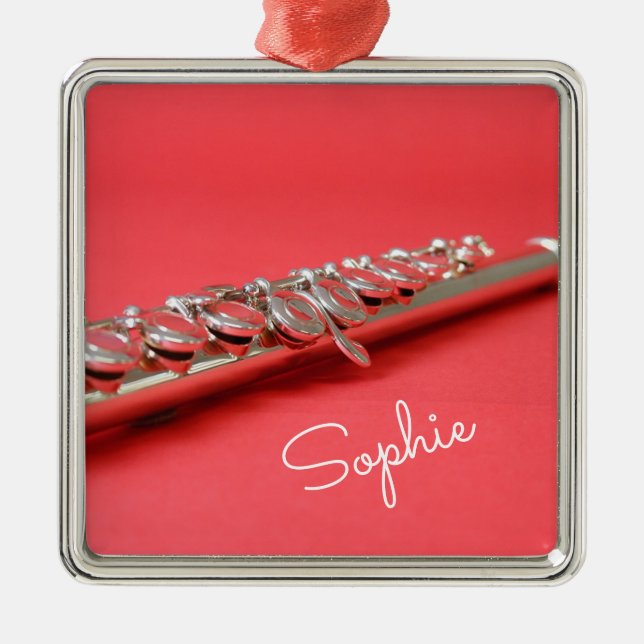 Flyttat klassiskt musikinstrument namn julgransprydnad metall (Framsidan)