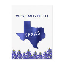 Flyttat till Bluebonnet Texas Karta Ny adress
