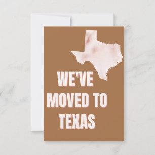 Flyttat till Texas-inbjudan Inbjudningar