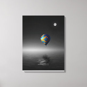Flyttbar ballongs selektiva minimalistiska fotogra canvastryck