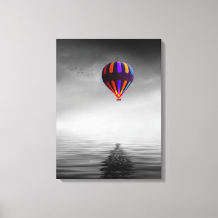 Flyttbar ballongs selektiva minimalistiska fotogra canvastryck