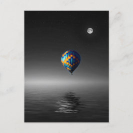 Flyttbar ballongs selektiva minimalistiska fotogra vykort