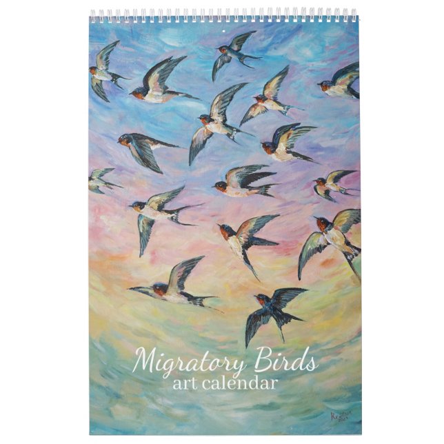 Flyttfåglar konst kalender (Omslag)