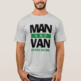 Flyttfirma, bud eller skåpbilschaufför t shirt