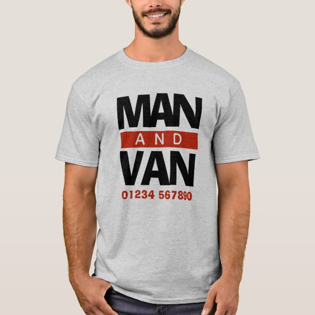 Flyttfirma, bud eller skåpbilschaufför t shirt (Framsida)