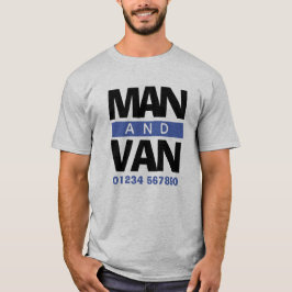 Flyttfirmans budbilschaufför och skåpbil t shirt