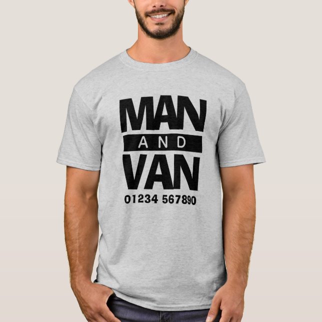 Flyttfirmans skåpbilschaufför t shirt (Framsida)