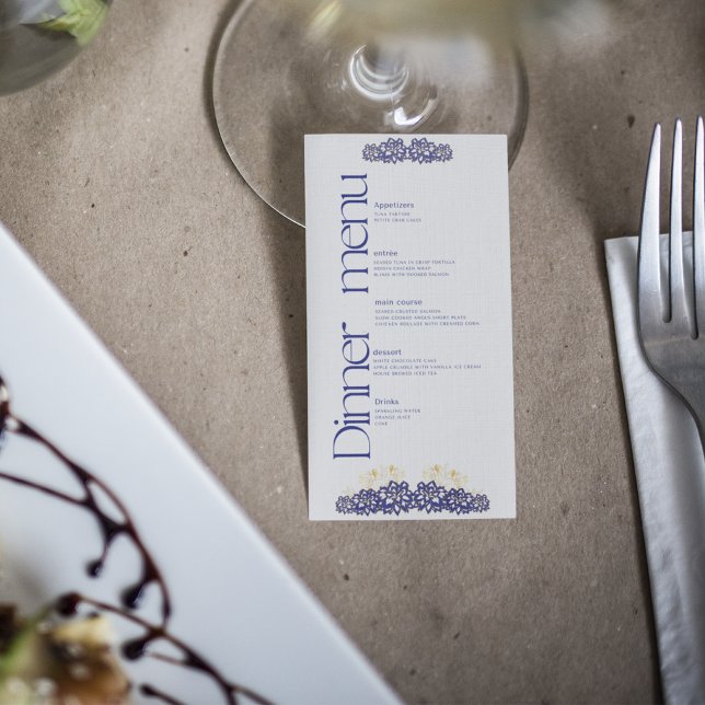 Flyttkort för babyskor på menyn Middag (Skapare uppladdad)