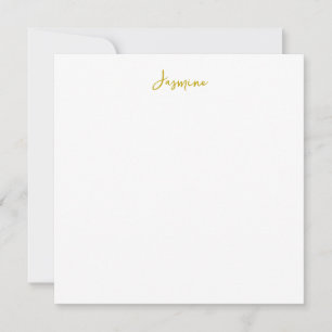 Flyttkort för Guld Calligraphy Professionell Namn
