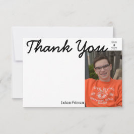 Flyttkort för Photo Studenten Tack Kort