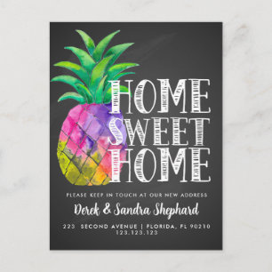 Flyttkort vi har flyttat ananas meddelande vykort