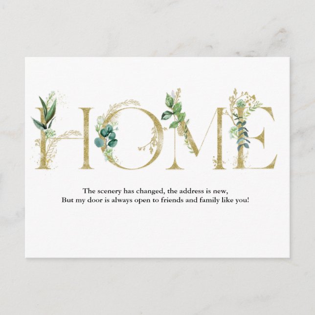 Flyttmeddelande Jag har flyttat vykort (Framsida)