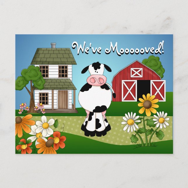 Flyttmeddelande Meddelande Vykort (Framsida)