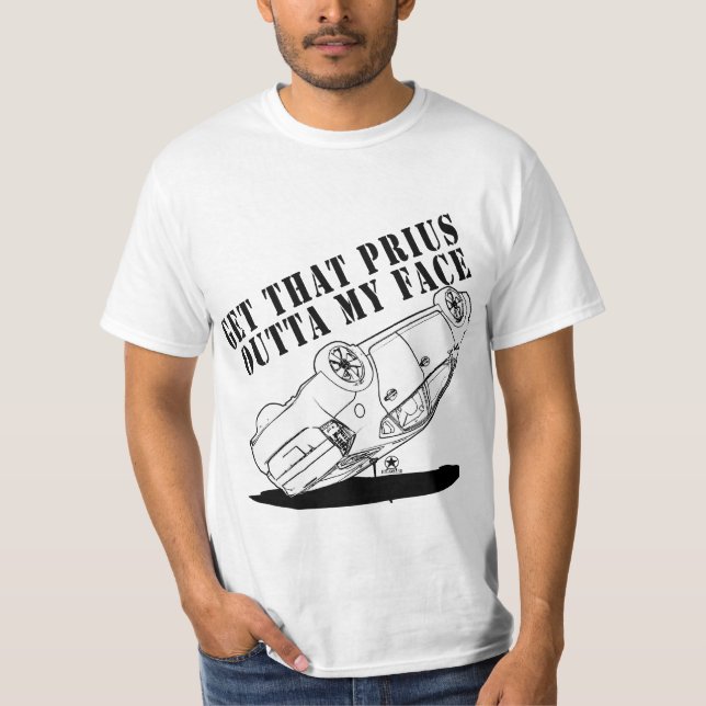 Flyttning som Prius Tee Shirt (Framsida)