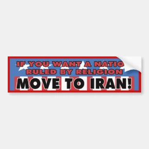 Flyttning till den Iran bildekalet Bildekal