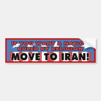 Flyttning till den Iran bildekalet Bildekal