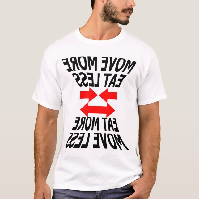 flyttningen äter mer mindre eller… t shirt (Framsida)
