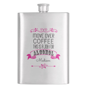 Flyttningen över kaffe, detta är ett jobb för fickplunta