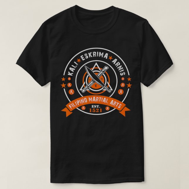 FMA Kali arnis Eskrima Filipino martial arts  T Shirt (Design framsida)