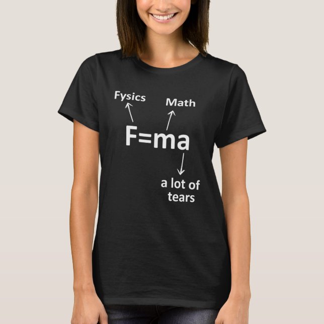 Fma  Science  Idea Physicist Math Physics T Shirt (Framsida)