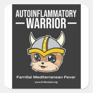 FMF Warrior Sticker Fyrkantigt Klistermärke