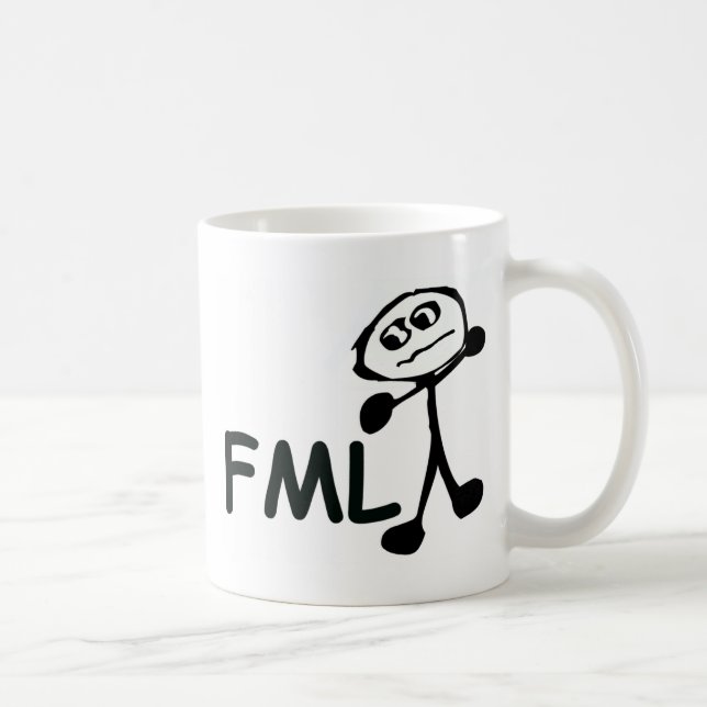 FML Tecknad Man Kaffemugg (Höger)
