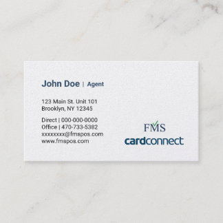 FMS Agent Businesskort Visitkort
