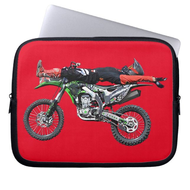 FMX - Freestyle Aerial Motocross Stunt III Laptop Sleeve (Framsidan)