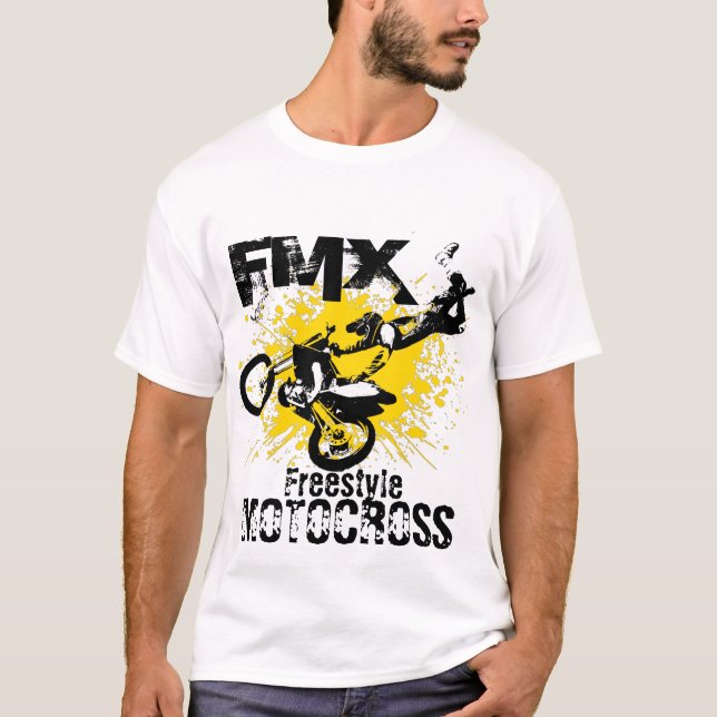 FMX Motocross Freestyle T Shirt (Framsida)