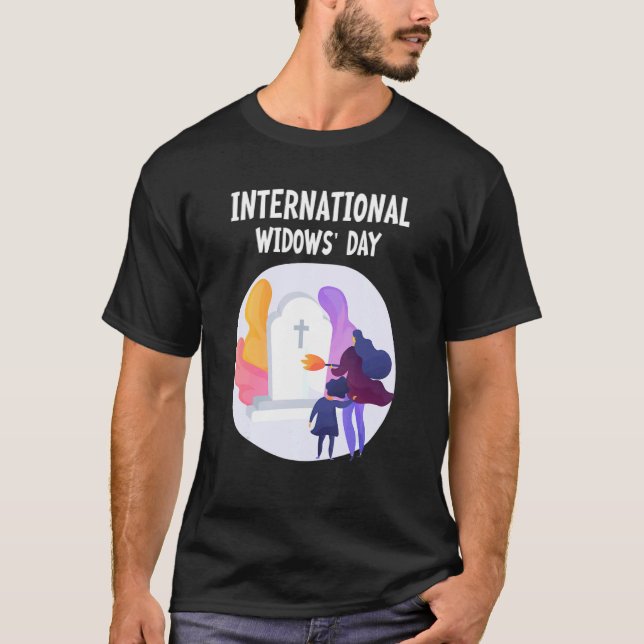 FN-dagen för änkor i internationell T Shirt (Framsida)