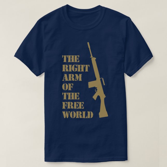FN FAL-gevär T Shirt (Design framsida)