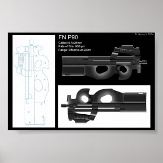 FN P90 Stat Lakan Poster