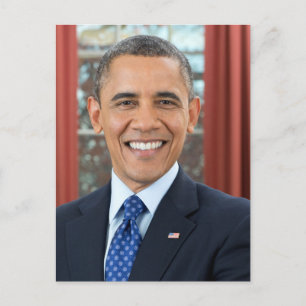 FN:s 44:e president Barack Obama Vykort