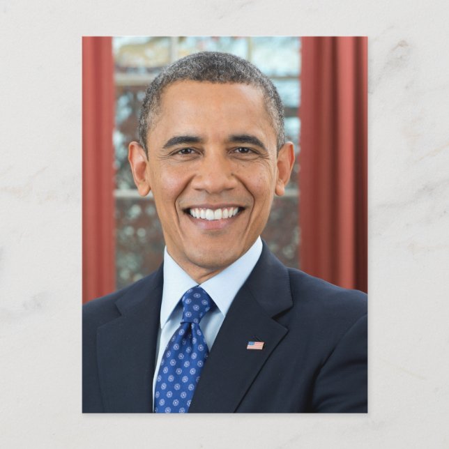FN:s 44:e president Barack Obama Vykort (Framsida)