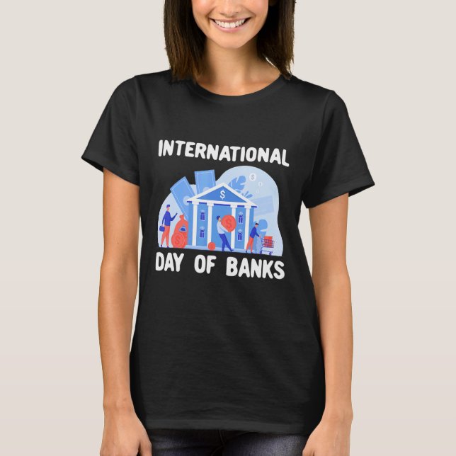 FN:s internationell-dag i Banker T Shirt (Framsida)