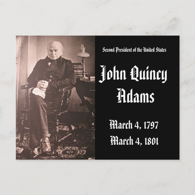 FN:s ordförande John Adams Vykort (Framsida)