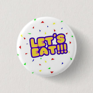 FNaF Chica Button - "LET'S EAT!!!" Fläkt Pin Knapp