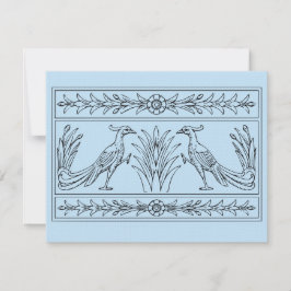 FNC Peacock Frieze Välkomstkort Julkort