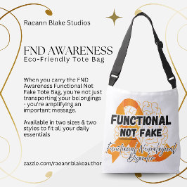 FND-medvetenhet Funktionell Inte Fake Totebag Axelväska