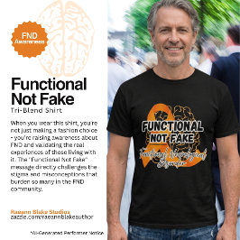 FND-medvetenhet Funktionell Inte Falsk Tri-Blend T Shirt