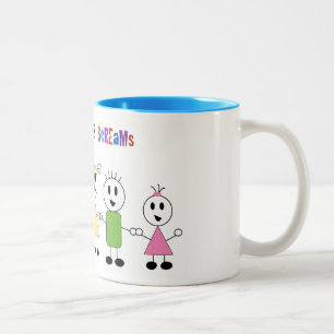 Fniss- & skrikaffemugg Två-Tonad mugg