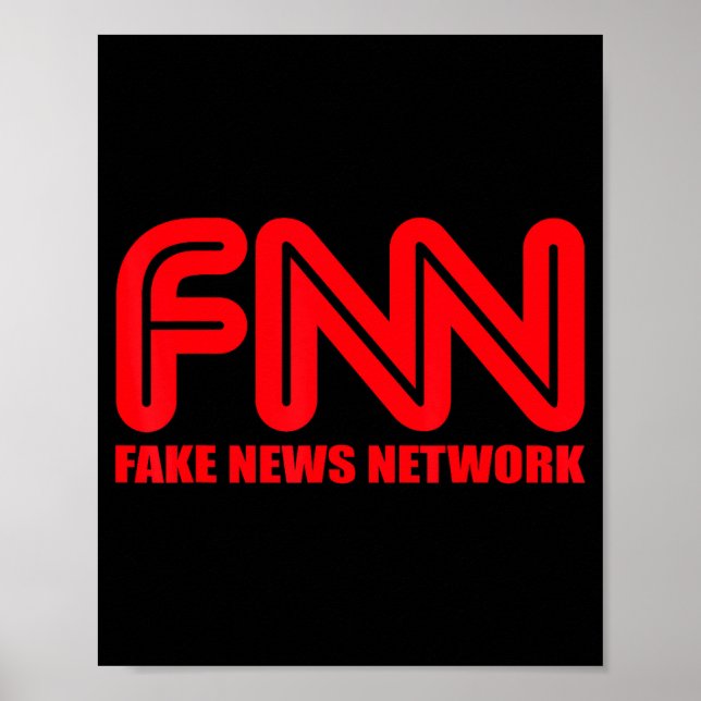 Fnn Fake News Network Apparel Funny Christmas Gift Poster (Framsidan)