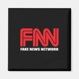 Fnn Logotyp Fake News Network Funny Trump Magnet