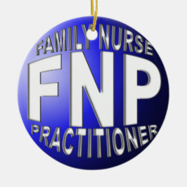FNP BLUE BOLL CHRISTMAS ORNAMENT FAMILY NURSE PRAC