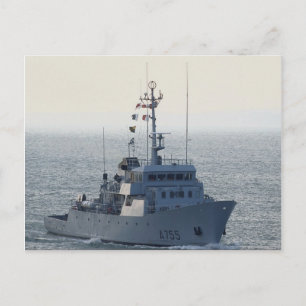 FNS Lejon", Fransk minesweeper, närmar sig Portsmo Vykort