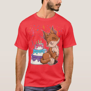 Fo Älskare Forest Animal Barns födelsedag Party Ca T Shirt