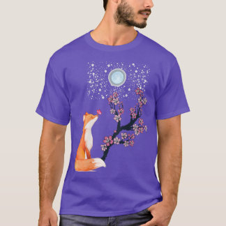 Fo Cherry Blommar Flower Japanska Sakura Träd Kaw T Shirt